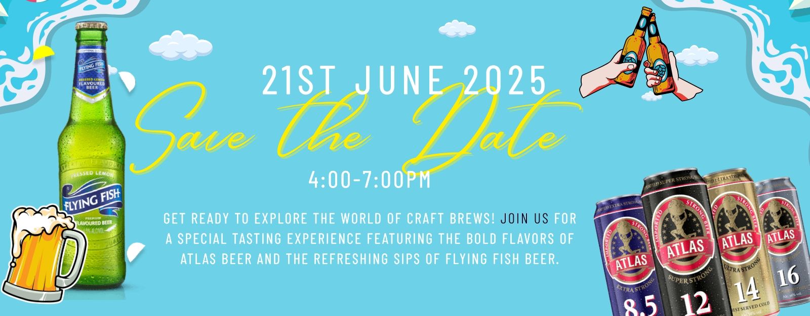 Atlas beer & Flying fish beer